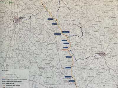 Continuiamo il cammino, non prima di aver spulciato un tabellone con sopra la mappa della ciclovia...